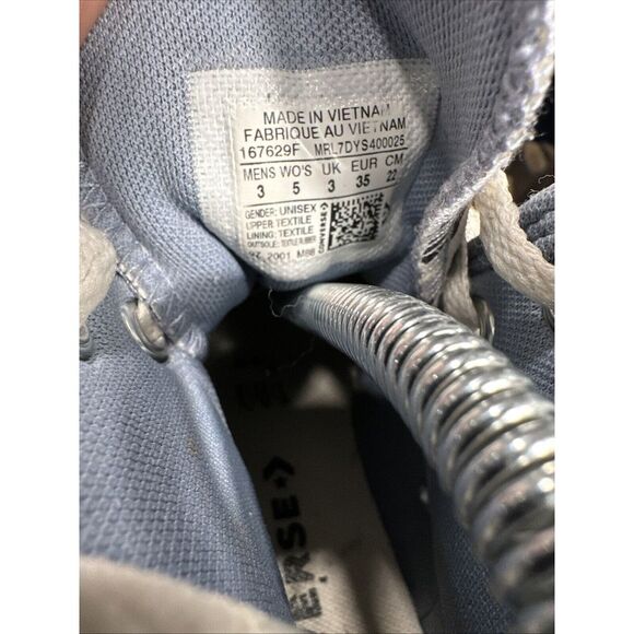 Size 5 Womens 3 Mens- Converse Chuck Taylor All Star High Purple Zebra Leopard - Picture 6 of 8